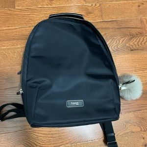 Lipault Paris black backpack with studs
